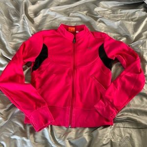 Bright pink PUMA zip up jacket